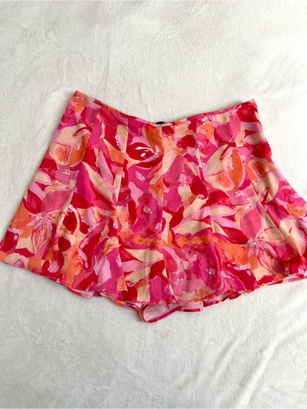 Dynamite Pink & Coral Floral Skort